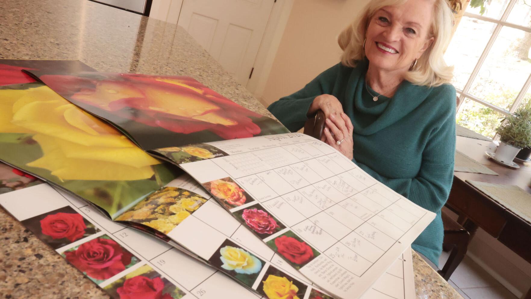 American Rose Society calendar features Merrell Rogers rose photo for a third year